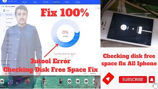 3UTool Error Checking disk free Space Fix 100% | How to Flash All iphone Mobiles free tool