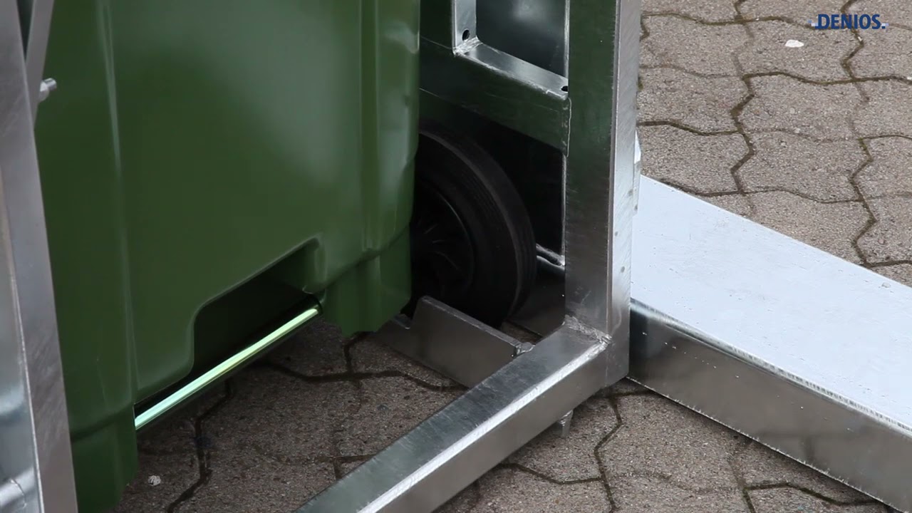 Wheelie bin tipper MT 240, for 240 litre capacity wheelie bins