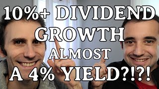 BIG Dividend GROWTH STOCK w/ 10% Growth and almost a 4% YIELD! | Passive Income Generating Stock!