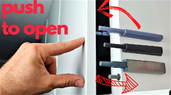 Push to Open Tip on Push Up Opening Accessories Systems Cabinets Drawers DIY