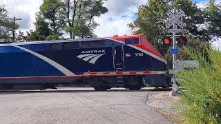 Amtrak roars across Manitou Road