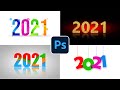 4 Types of 2021 Title Design in Photoshop 2021