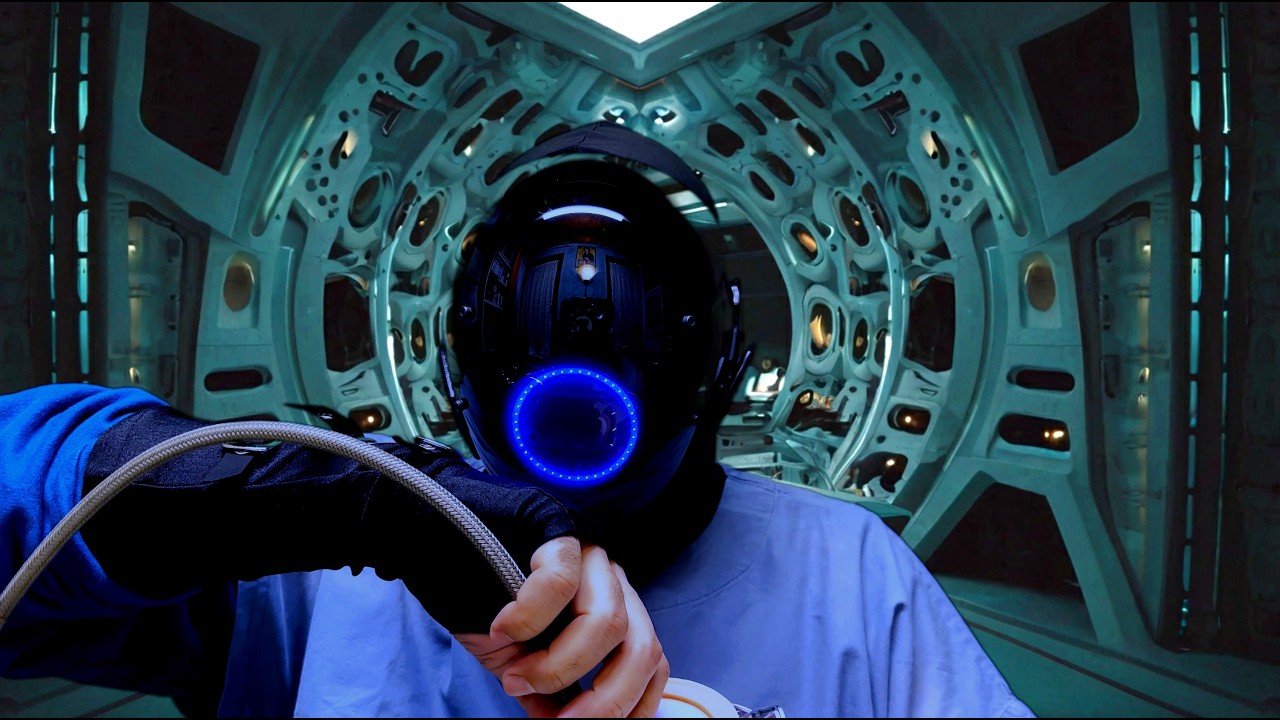 Cyberpunk ASMR | You are a Broken Android | Fixing Your Head | Crinkle and Plastic Sounds