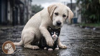 My Labrador Puppy Came Back With One Tiny Blind Kitten