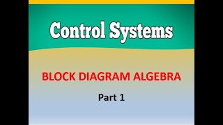 Famous Block Diagram Algebra l Control Systems l Part 1 Profile