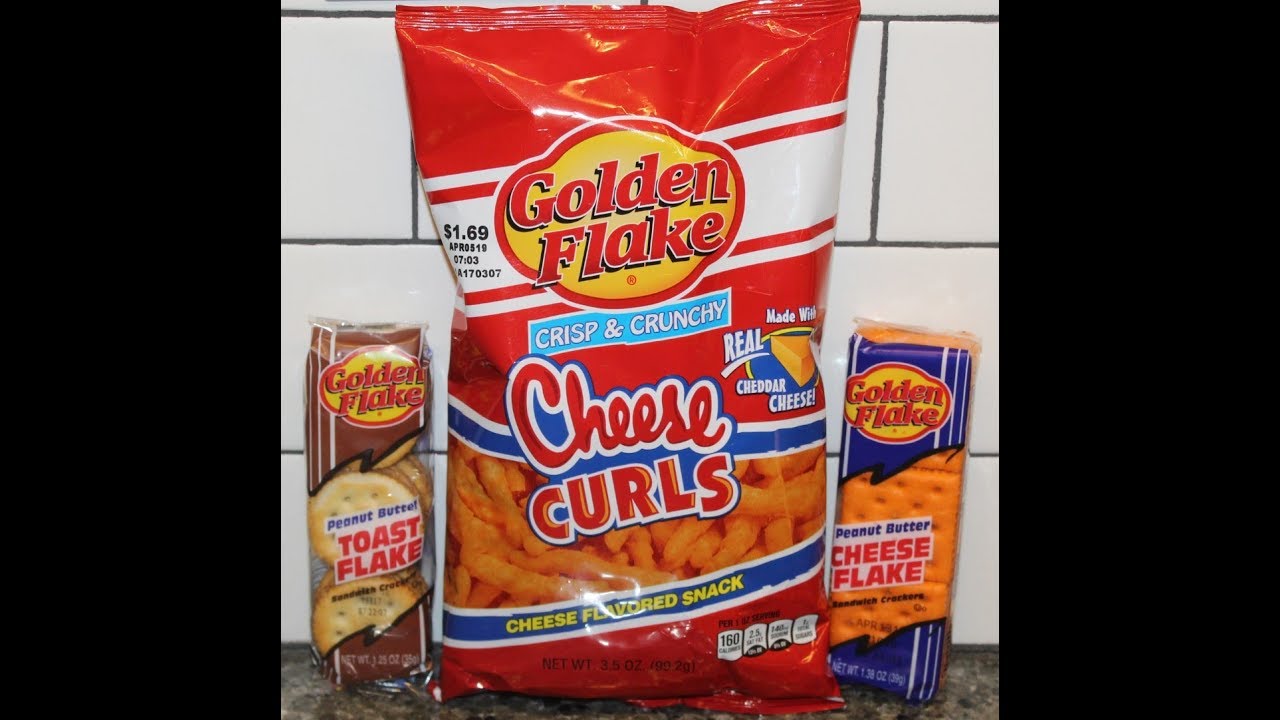 Golden Flake Peanut Butter Toast Flake, Peanut Butter Cheese Flake and