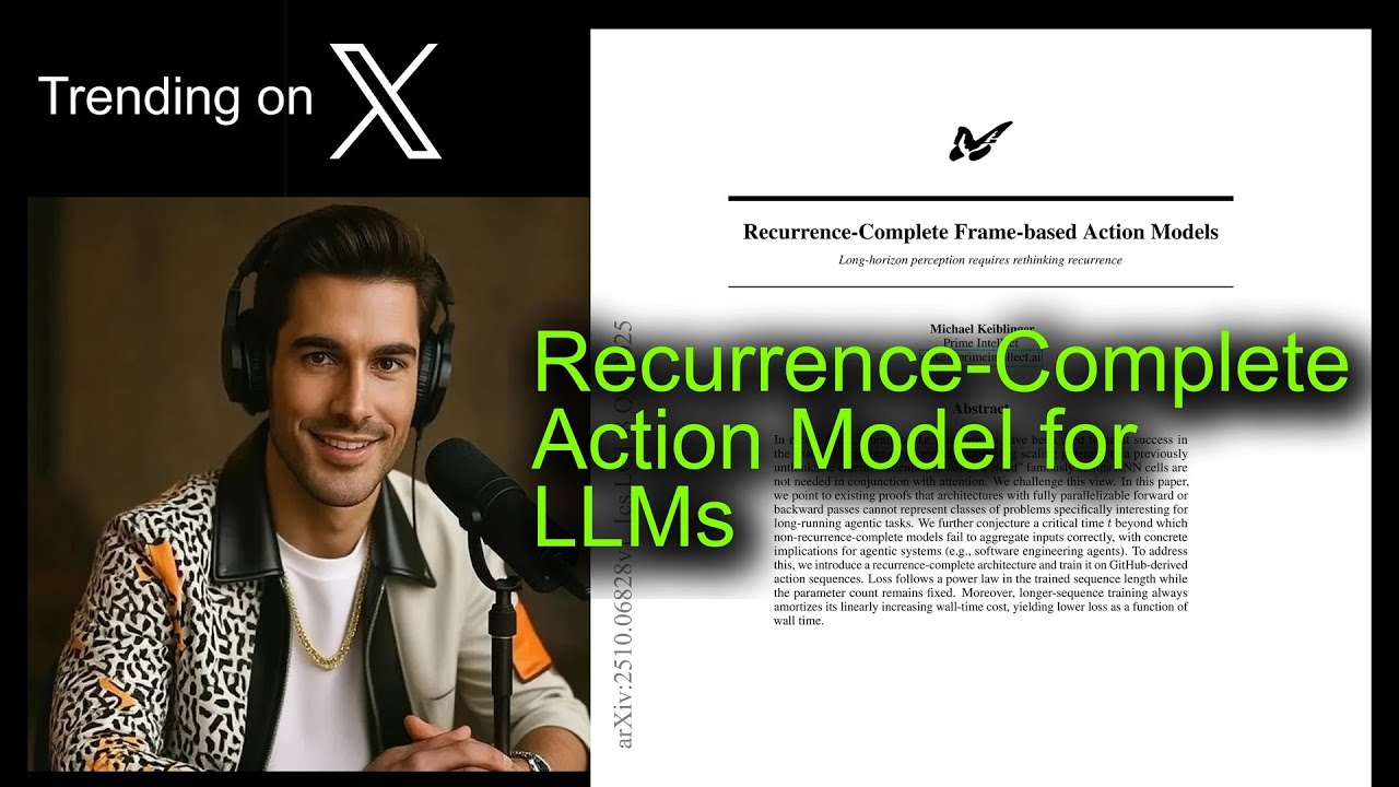 Recurrence-Complete Action Model for LLMs - YouTube