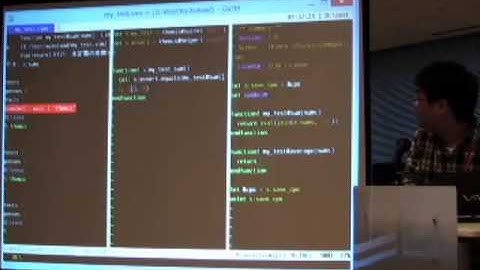 Test for Vim script #VimConf2014