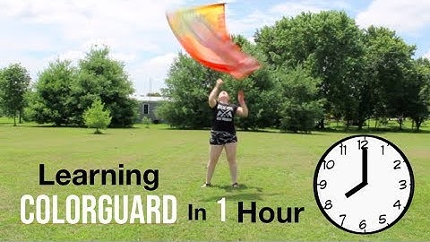 I Tried Learning Colorguard In An Hour