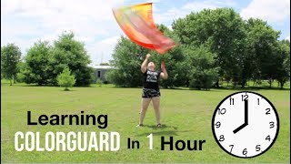 I Tried Learning Colorguard In An Hour