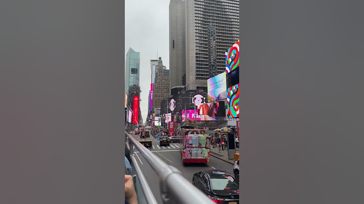 On the Hop On Hop Off Tour bus in Times Square, NYC #shorts