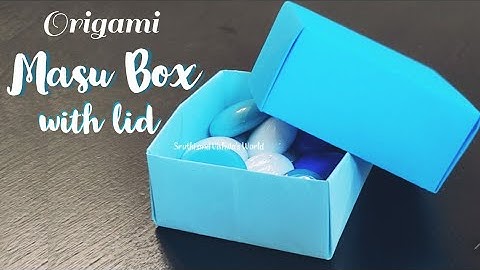 Origami Masu Box with Lid | Easy Origami Box tutorial | Traditional Origami | DIY Paper Box