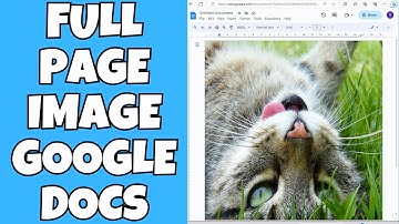 Make an Image Full Page in Google Docs (TUTORIAL)