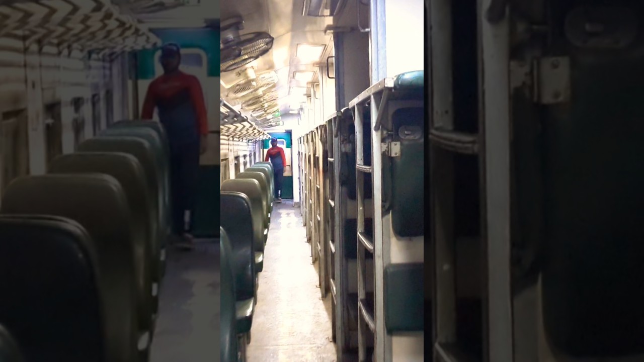 7UP Tezgam Express Economy Class Coache Inside View.