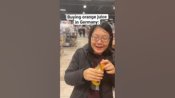 How German supermarkets sell orange juice