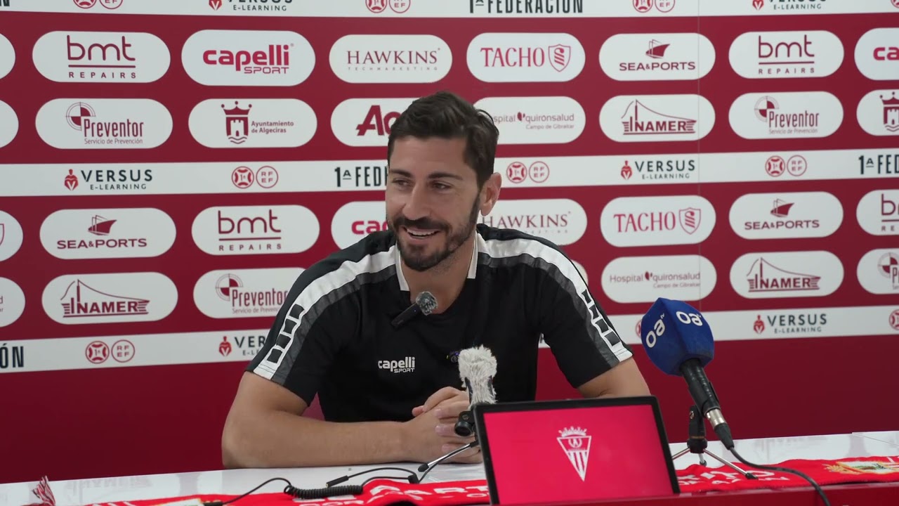 Rueda de prensa de Javi Vázquez previa al Algeciras C.F. v Atl. Sanluqueño