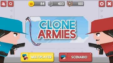 Clone Armies - Gameplay Walkthrough ( Level 1-4 and multiplayer) (iOS, Android)