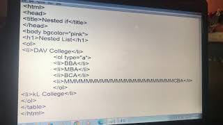 HTML Part 4 Nested List by Rachana Net Worth