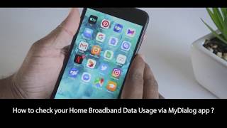 How to check your Dialog Home Broadband Data Usage via MyDialog app? | H2VE screenshot 1