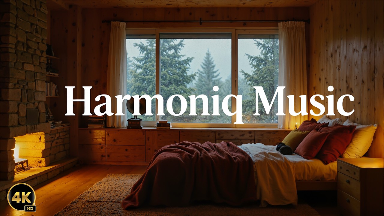 🌧️ Rain on Window + Fireplace Crackling | Relax, Study, Sleep🌧️