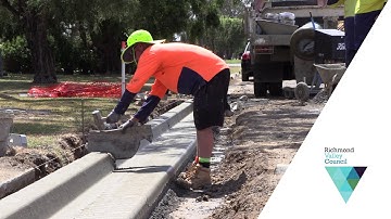 Kerb and gutter replacement in Lennox St