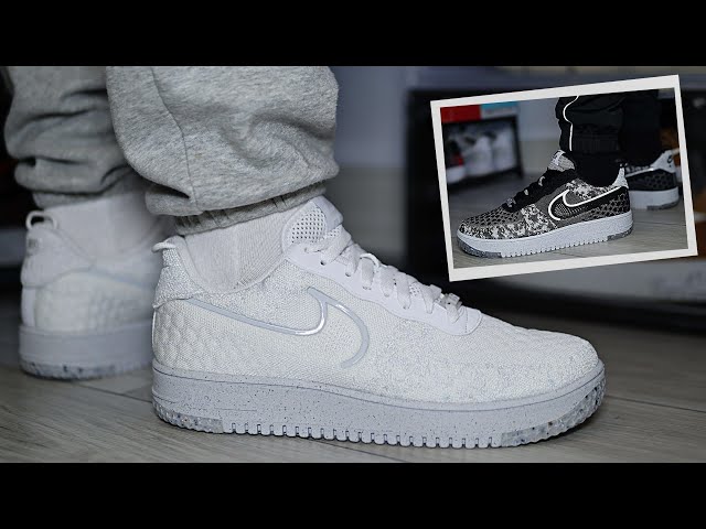 Nike Air Force 1 Crater Flyknit "Next Nature" On Feet Review - YouTube