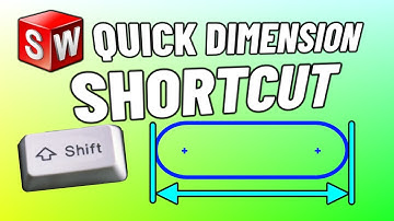 SOLIDWORKS Shortcut - Shift Click an arc for Dimension Tangency