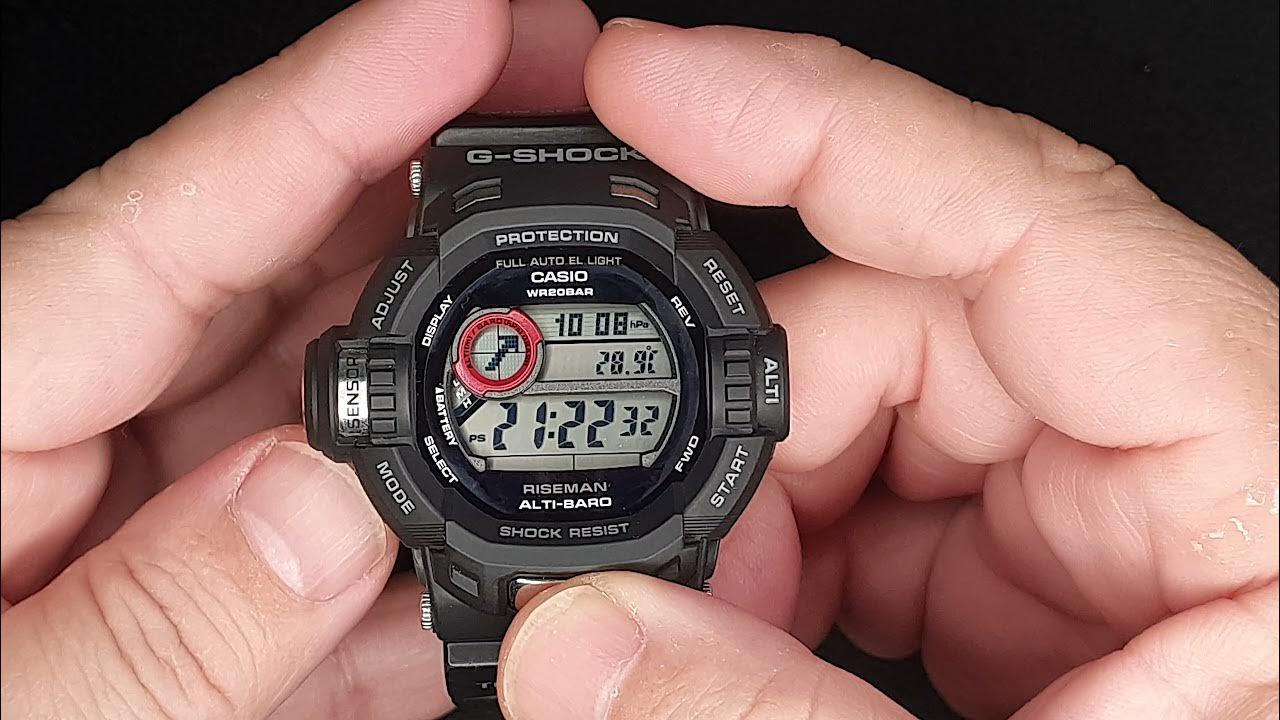 Test en conditions de la casio Gshock GW9200