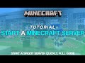 How to Start a Minecraft Server in 2025 (Easiest Way!)