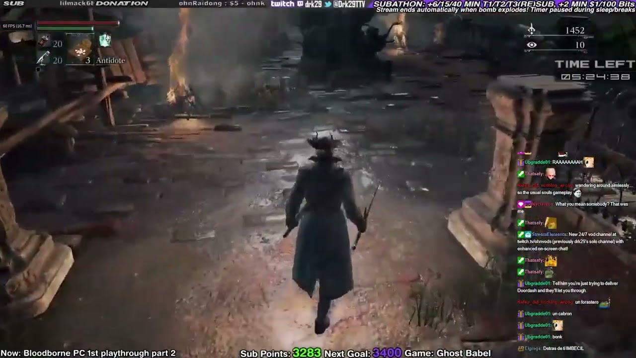 Fatman's uncapped bomb-a-thon: Bloodborne 1st playthrough (PC) (Part 3) (1/12/26)