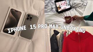 طلبية الشتاء من ترينديول | Trendyol | ايفون 15 برو ماكس | iPhone 15 pro max unboxing 🩶✨