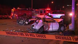 High Speed Pursuit Comes To A Crashing End In San Gabriel, California.