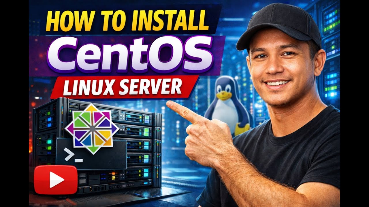 របៀបតម្លើង CentOS Linux Server ពីដើមរហូតដល់ចប់ ដោយដំណើរការលើ 👉Vmware ...