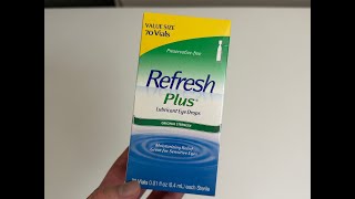 Refresh Plus Lubricant Eye Drops Unboxing!