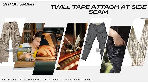 Attaching twill tape on side seam