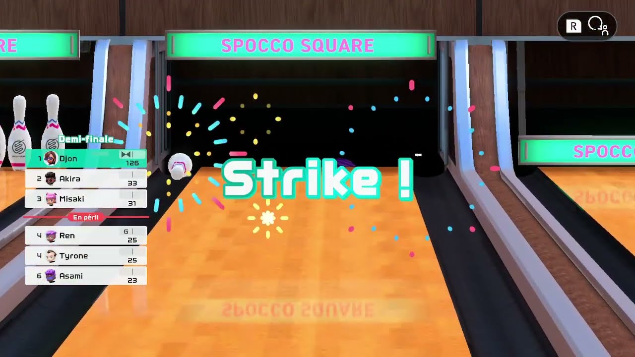 Nintendo Switch Sports - Bowling - Discovery first playthrough - Strike