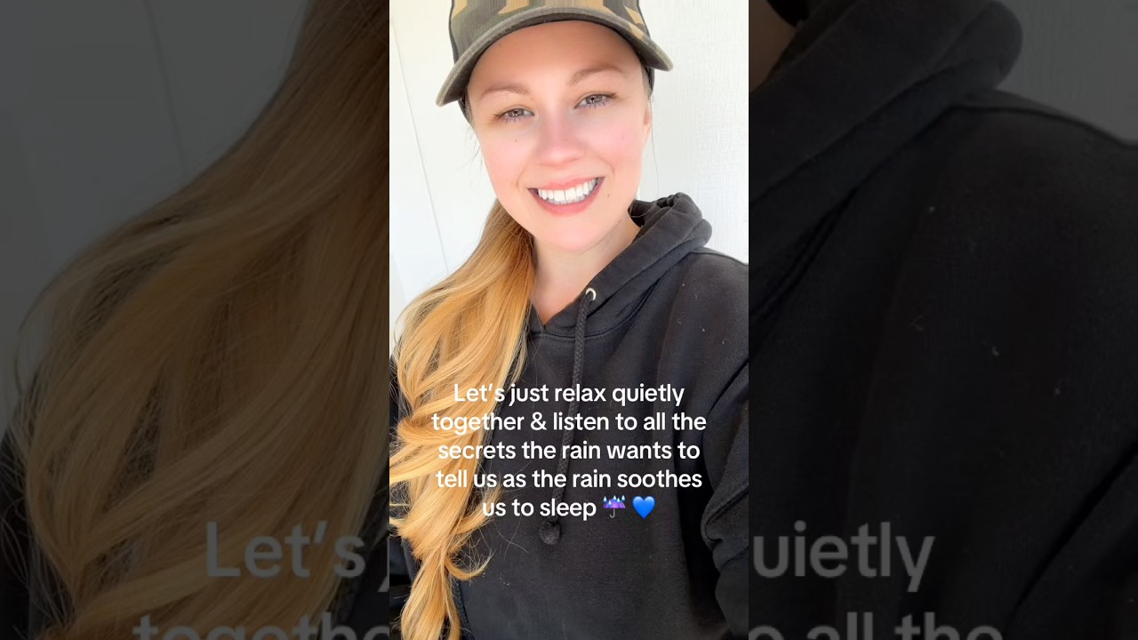 Rain on a tin roof for insomnia and better sleep available now with a black background! ☔️