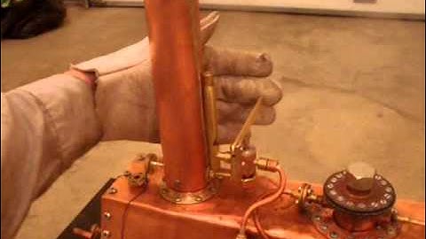 Yarrow Steam Bolier for Shipmodel - pressure and burner test .AVI