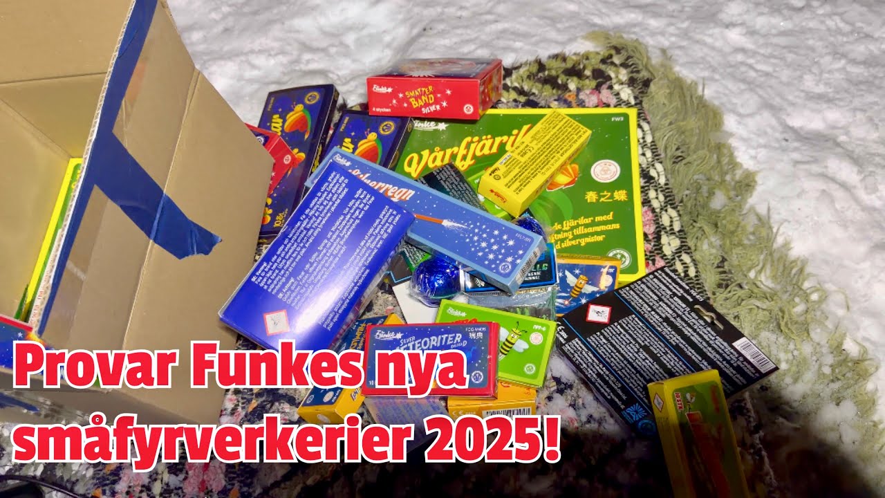 Provar Funkes alla små fyrverkerier med den strängaste juryn!