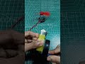 Science experiment 🙀.  A DC 4 volt motor is being rotated using a gear motor. #shorts #dcmotor
