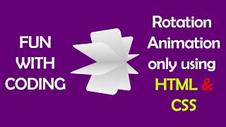 Coding the animation rotation HTML part-1