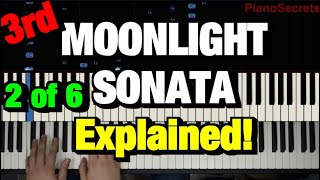 HOW TO PLAY - BEETHOVEN - MOONLIGHT SONATA - 3RD MOVEMENT (PIANO TUTORIAL LESSON) Part 2 of 6