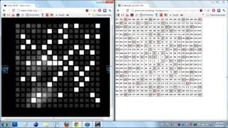 Ulam Spiral on a flash soundboard