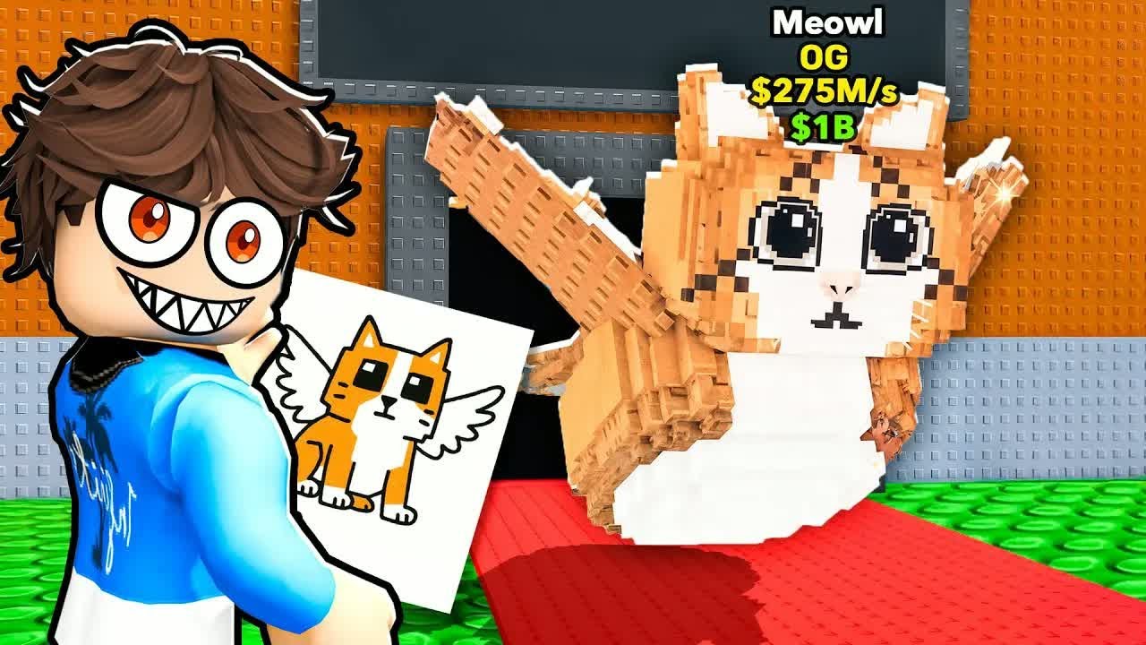 CaylusBlox! Everything I Draw Comes To LIFE in Steal a Brainrot (1)