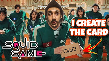 Squid Game Invitation Card Making 🎮 DIY Squid Game Card