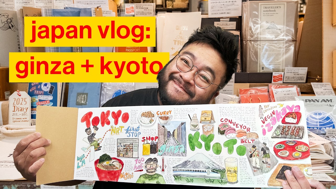 Видеоблог о японских канцелярских товарах: Гинза и Киото 🇯🇵 TRAVELER'S FACTORY