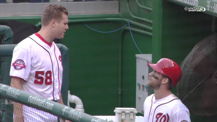 Papelbon Harper fight (2nd angle)