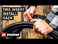 How to easily install any mtb tire insert  pb tech tuesdays