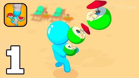 Idle Beach Inc Cooking Tycoon - Gameplay Walkthrough Part 1 !! First Customers (Android,iOS)