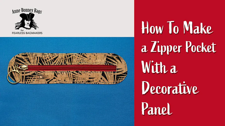 How to Make a Zipper Pocket With a Decorative Pane...